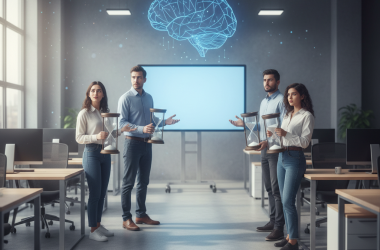 Illustration of Les employés gagnent jusqu'à une journée par semaine grâce à l'IA mais leur entreprise ne leur dit pas ce qu'ils doivent faire de ce temps gagné, selon cette étude